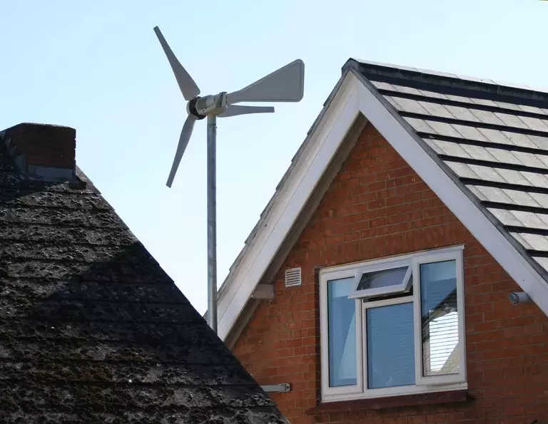 Example of a domestic wind-turbine (Source: Treehugger).